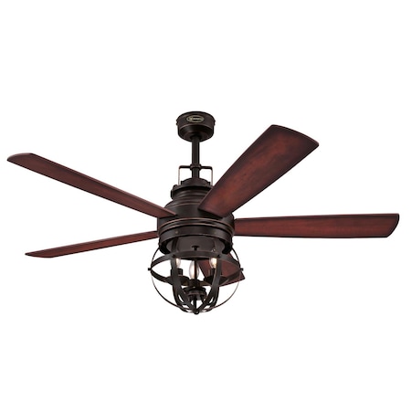 Westinghouse Stella Mira 52-Inch Indoor Ceiling Fan w/LED Light Kit 7217100